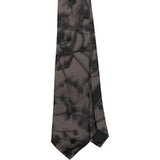 Cravatta in seta con stampa in marrone Dries van noten - uomo 