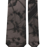 Cravatta in seta con stampa in marrone Dries van noten - uomo 