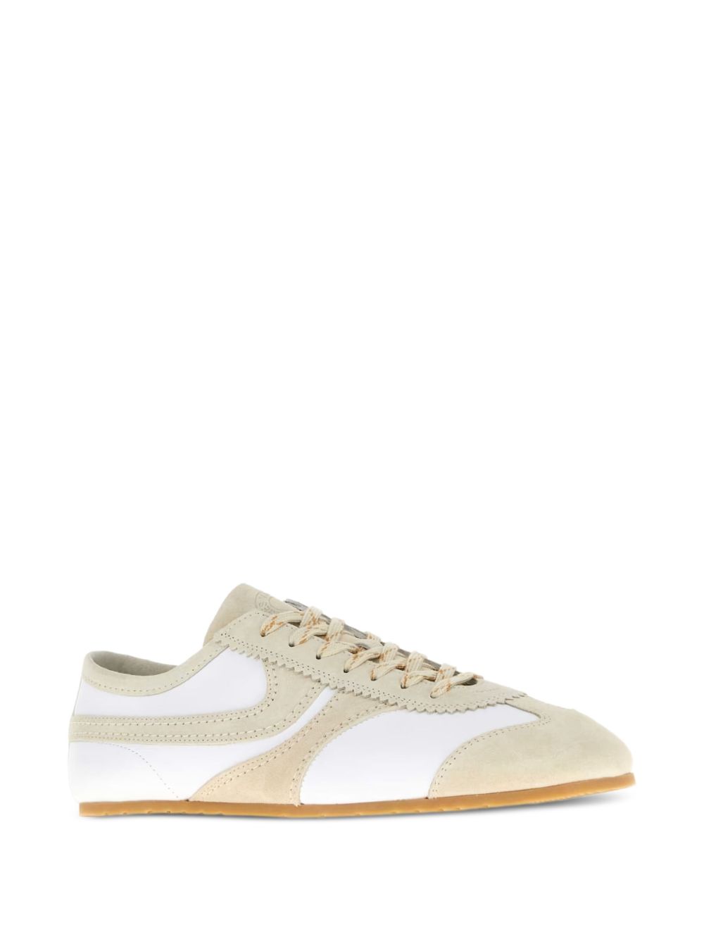Sneakers in camoscio in beige 