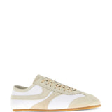 Sneakers in camoscio in beige 