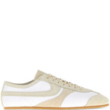Sneakers in camoscio in beige 