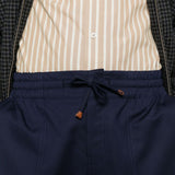 Pantaloni con tasche con coulisse in blu Drole de monsieur - uomo 