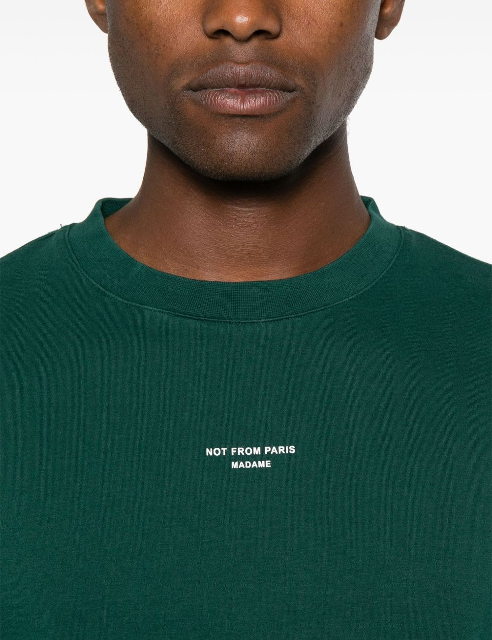 T-shirt le t-shirt slogan in verde Drole de monsieur - uomo 