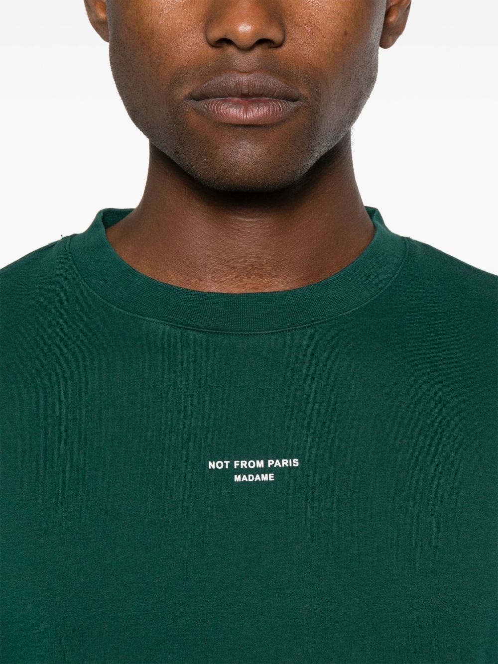 T-shirt le t-shirt slogan in verde Drole de monsieur - uomo 