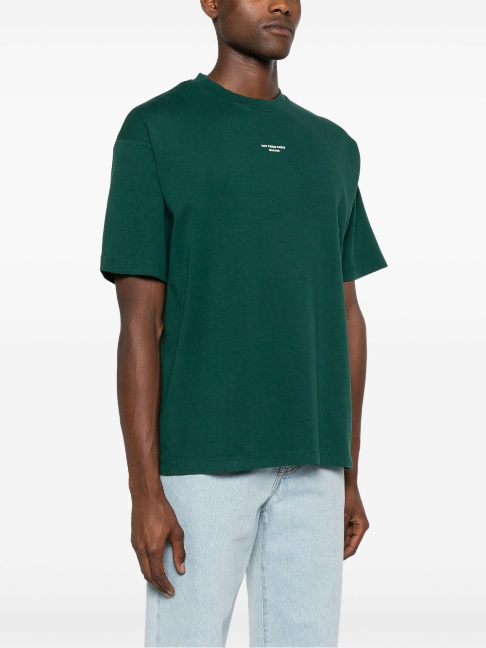 T-shirt le t-shirt slogan in verde Drole de monsieur - uomo 