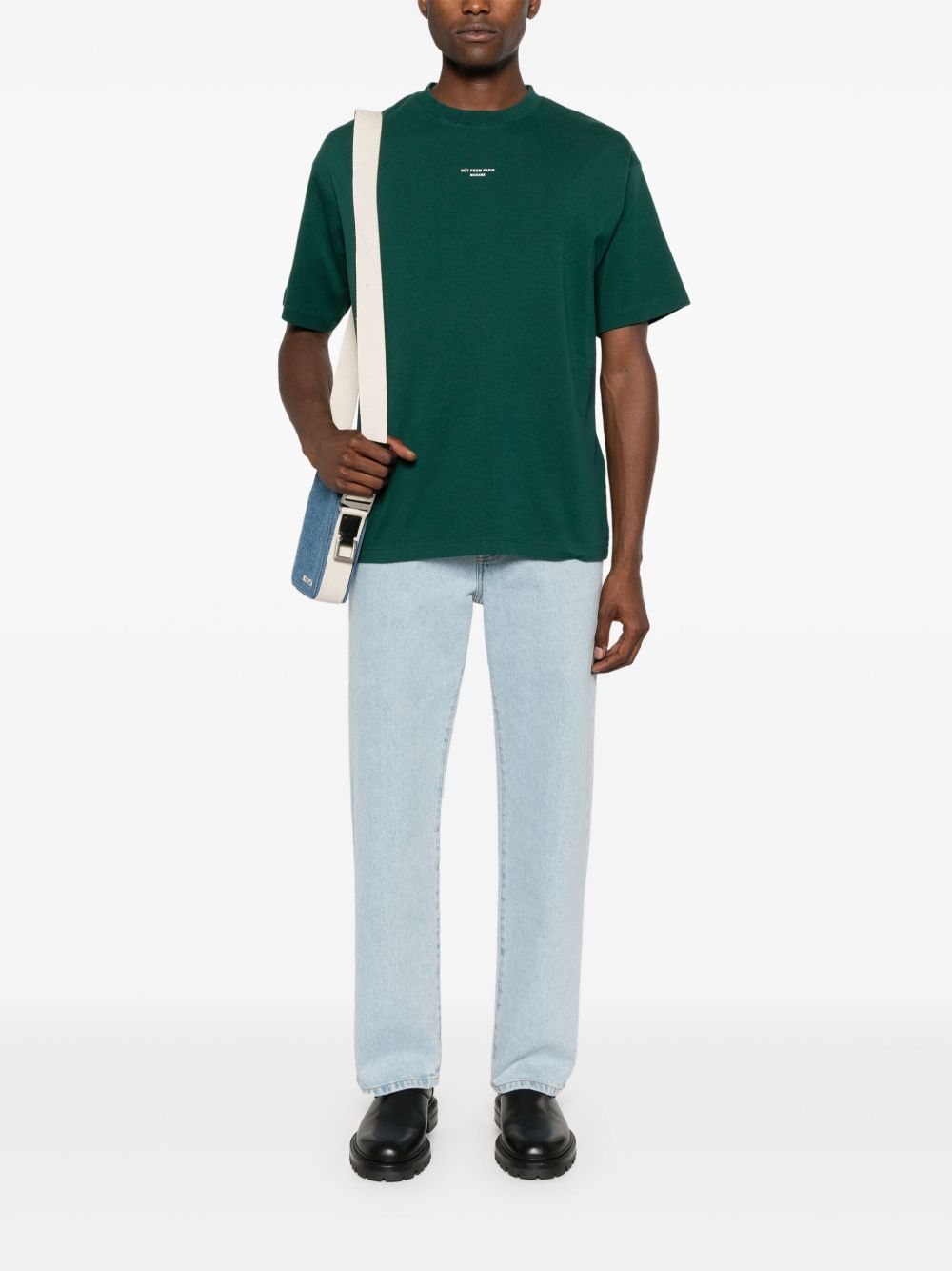 T-shirt le t-shirt slogan in verde Drole de monsieur - uomo 