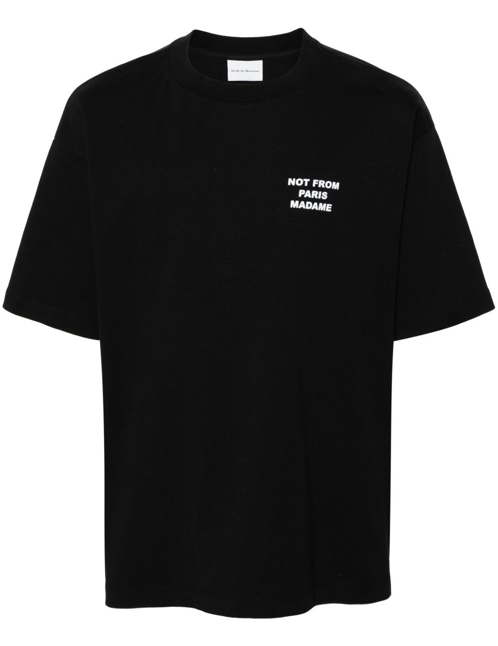 T-shirt le t-shirt slogan in nero Drole de monsieur - uomo 