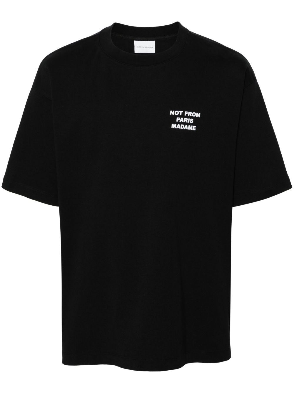 T-shirt le t-shirt slogan in nero Drole de monsieur - uomo 