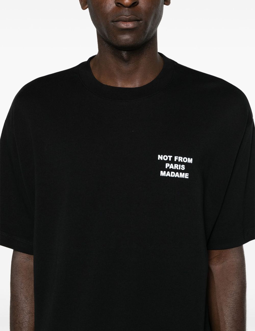 T-shirt le t-shirt slogan in nero Drole de monsieur - uomo 