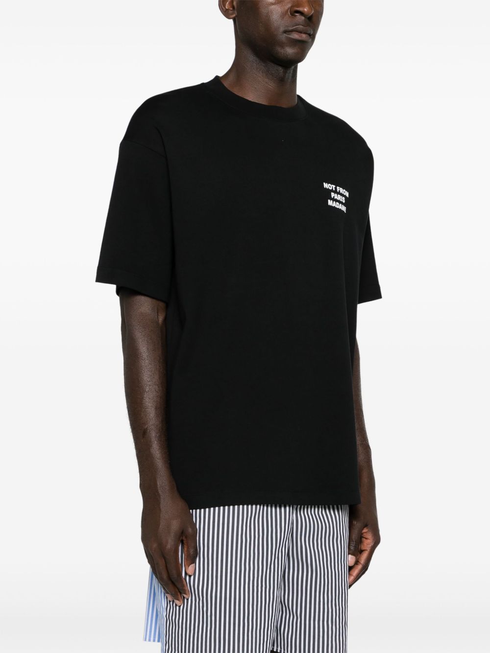 T-shirt le t-shirt slogan in nero Drole de monsieur - uomo 