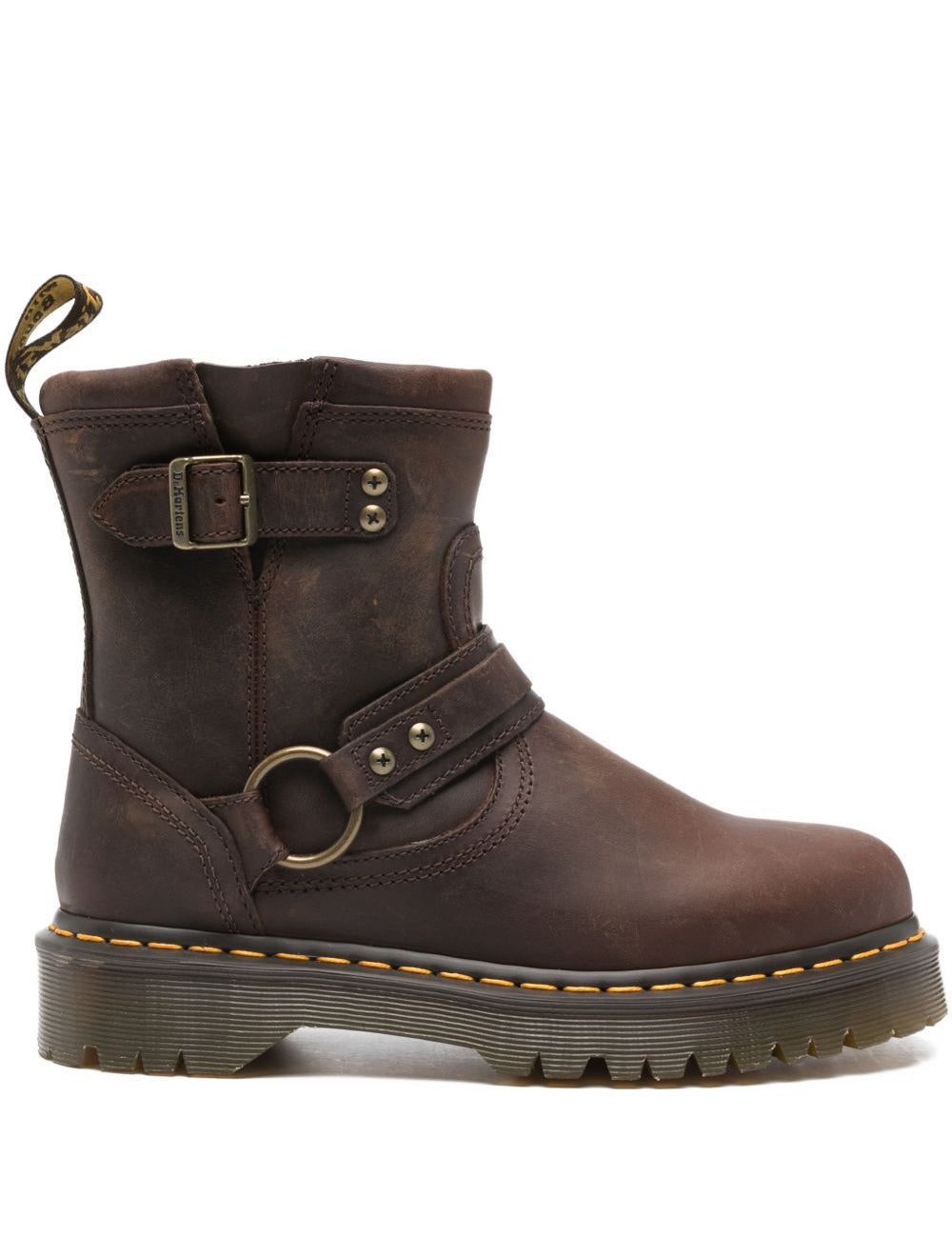 Stivaletti con cinturini anistone in marrone Dr.Martens - uomo 