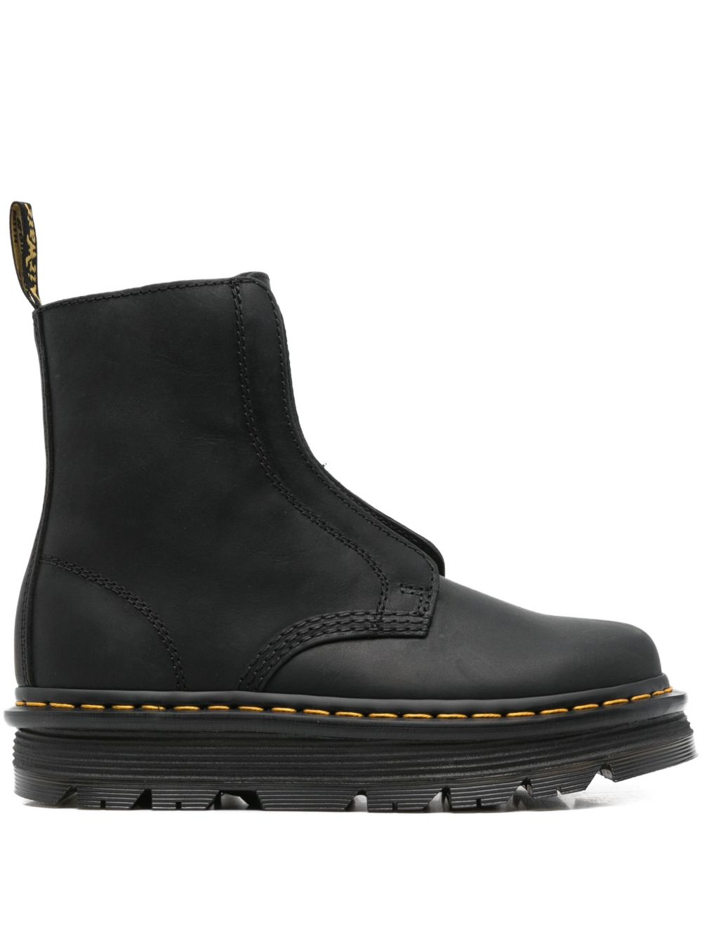 Stivali senza lacci zebzag in nero Dr. Martens - donna 
