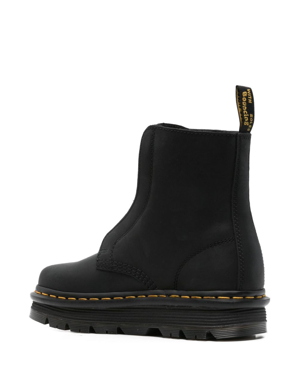 Stivali senza lacci zebzag in nero Dr. Martens - donna 