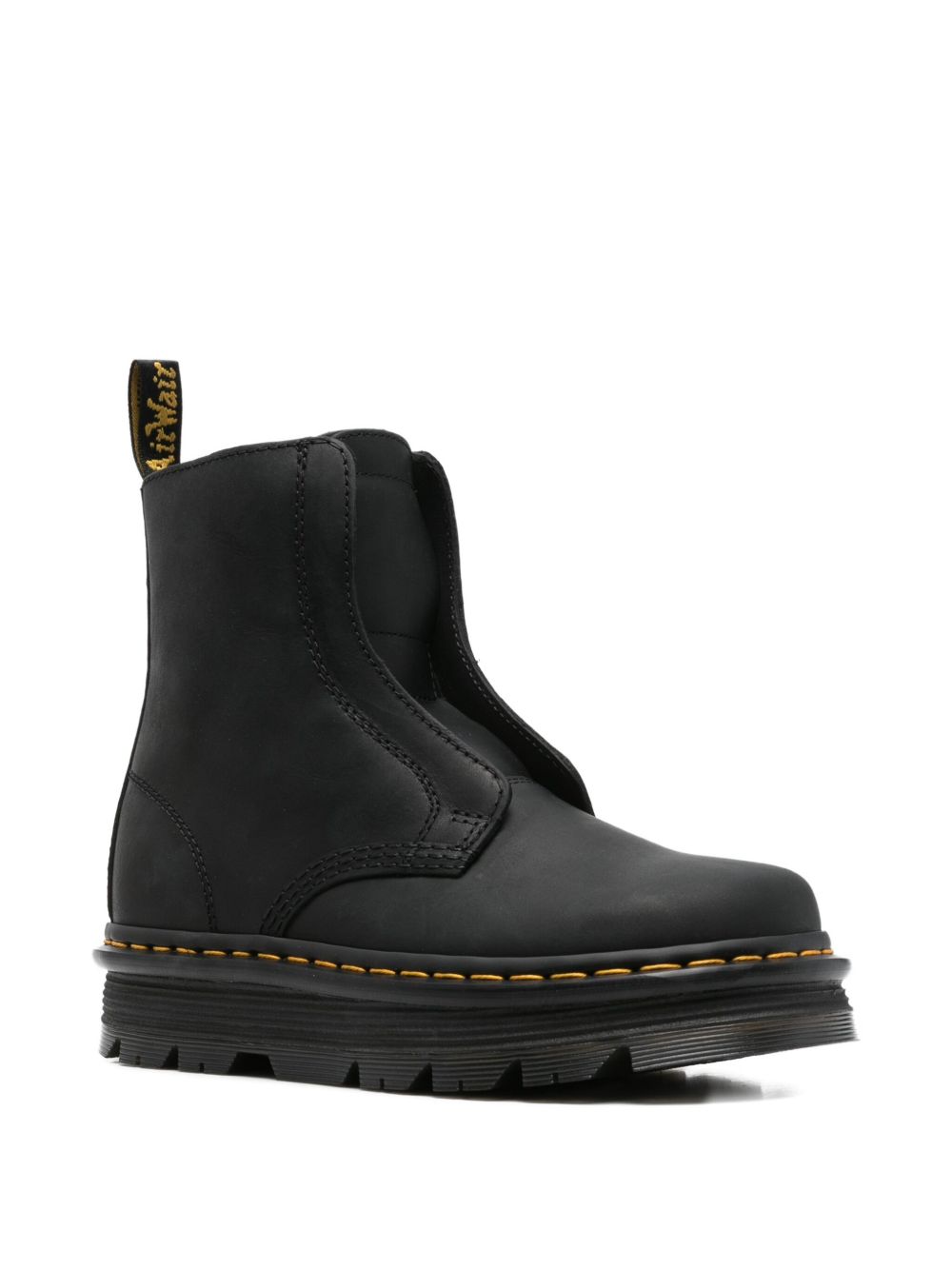 Stivali senza lacci zebzag in nero Dr. Martens - donna 