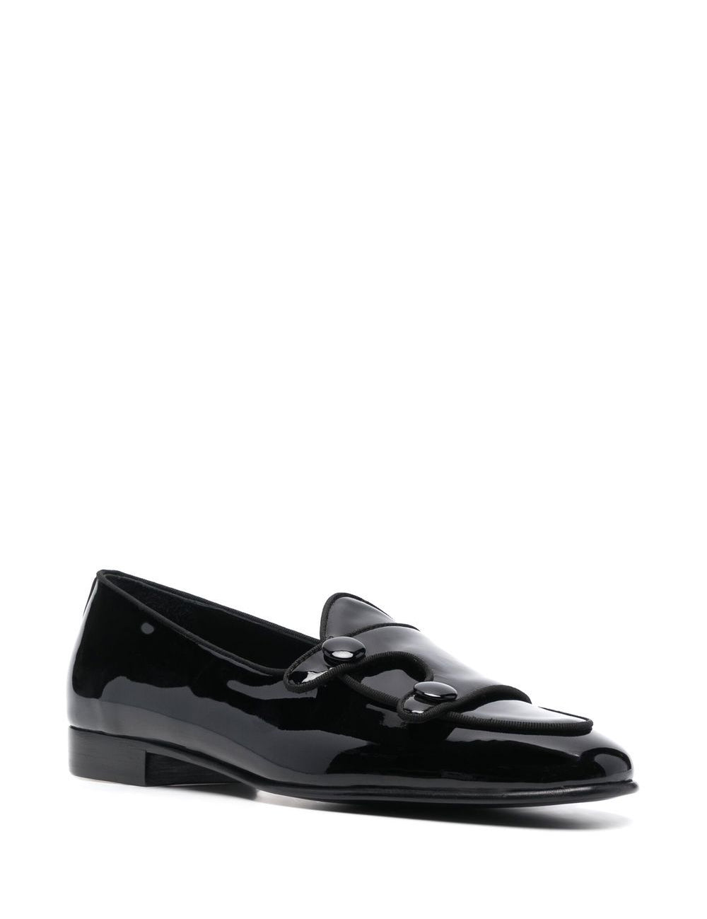 Mocassini in pelle lucida in nero Edhèn milano - uomo 