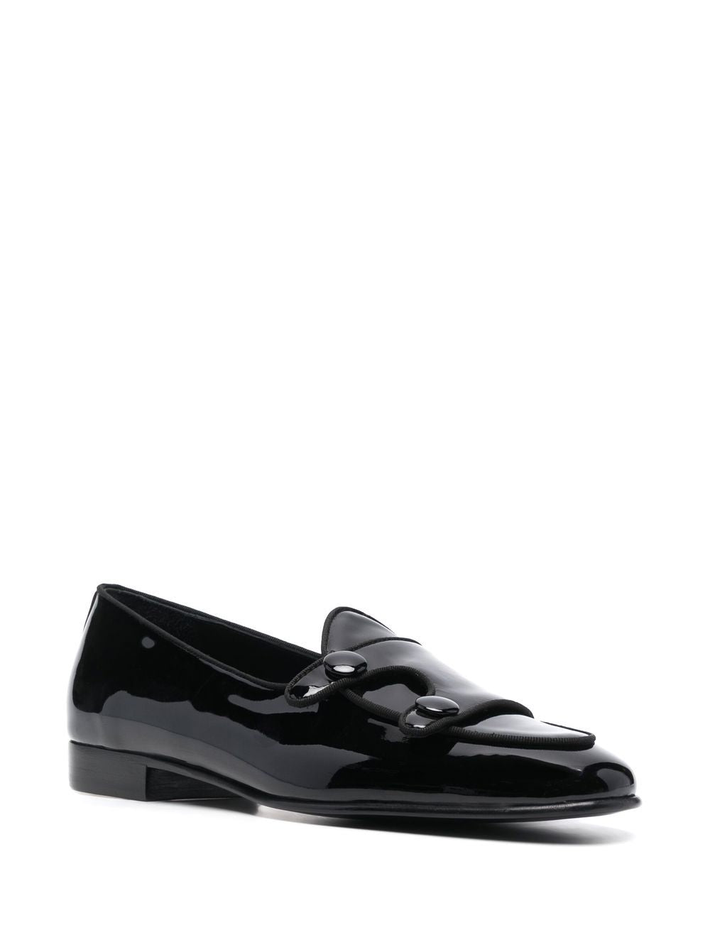 Mocassini in pelle lucida in nero Edhèn milano - uomo 