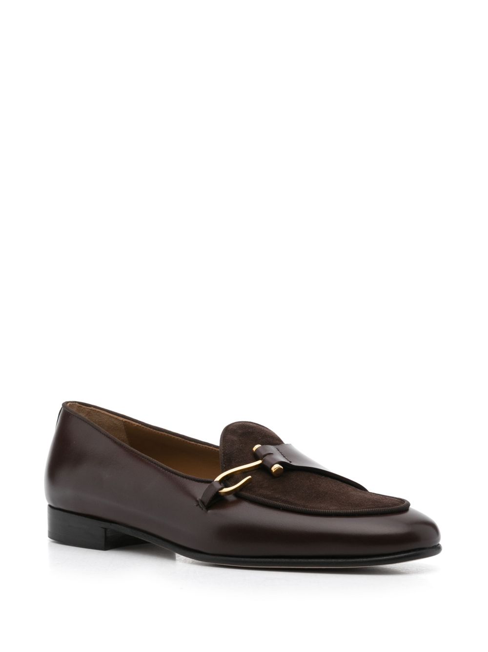 Mocassini in pelle comporta in marrone Edhèn milano - uomo 