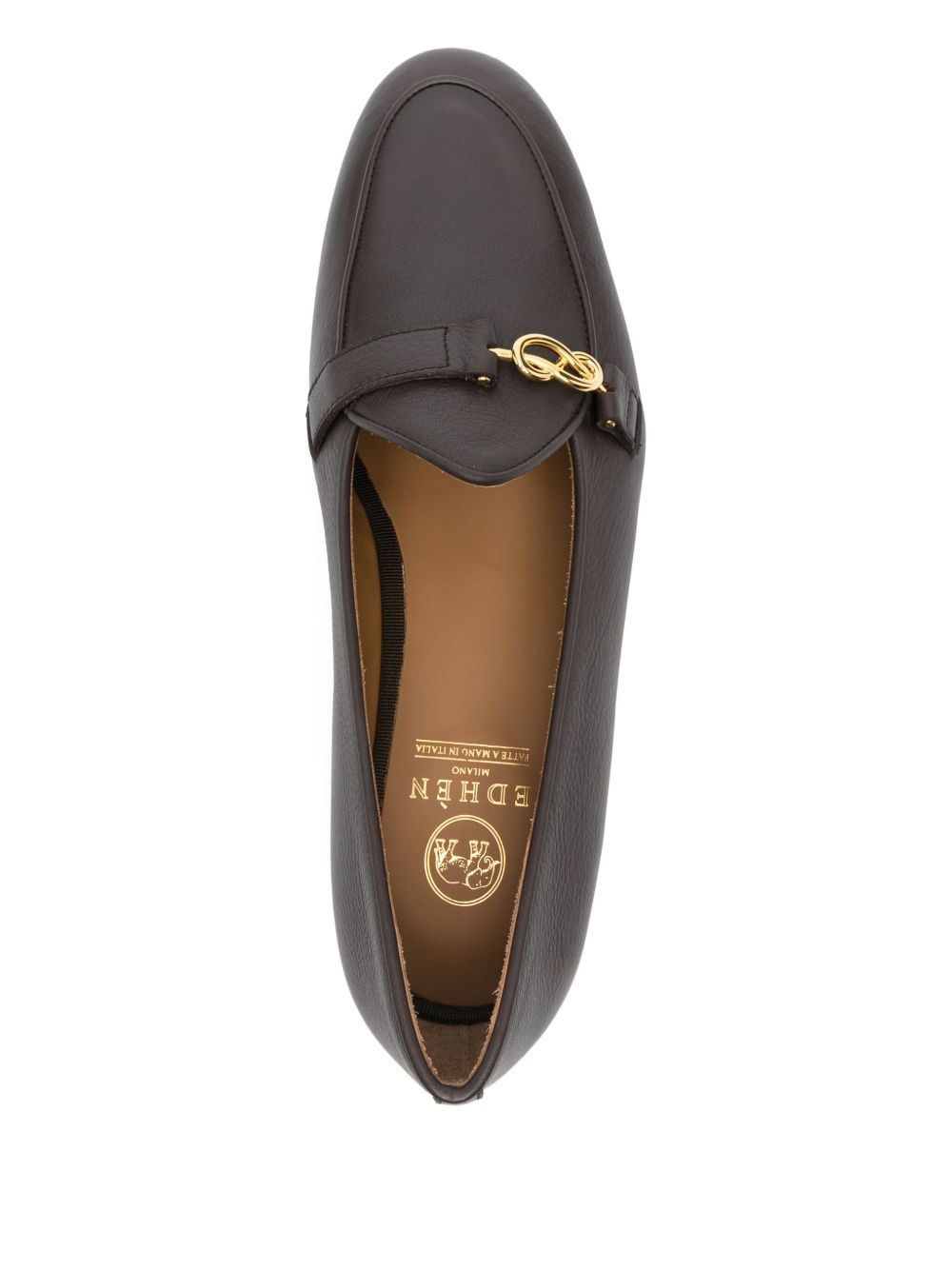 Mocassini como in pelle in marrone Edhèn milano - uomo 