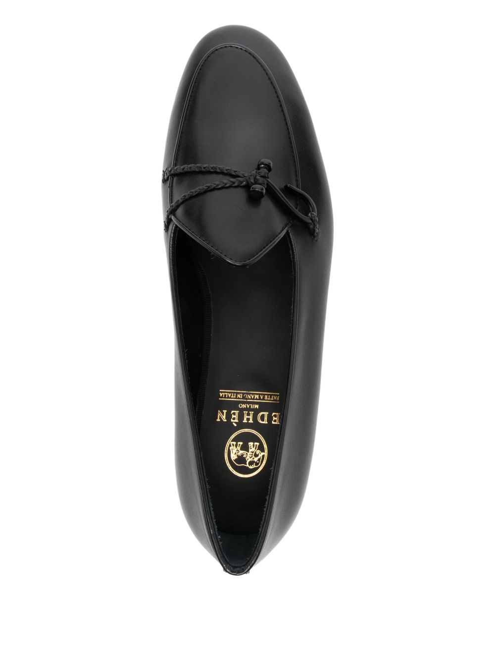 Mocassini comporta in pelle in nero Edhèn milano - uomo 