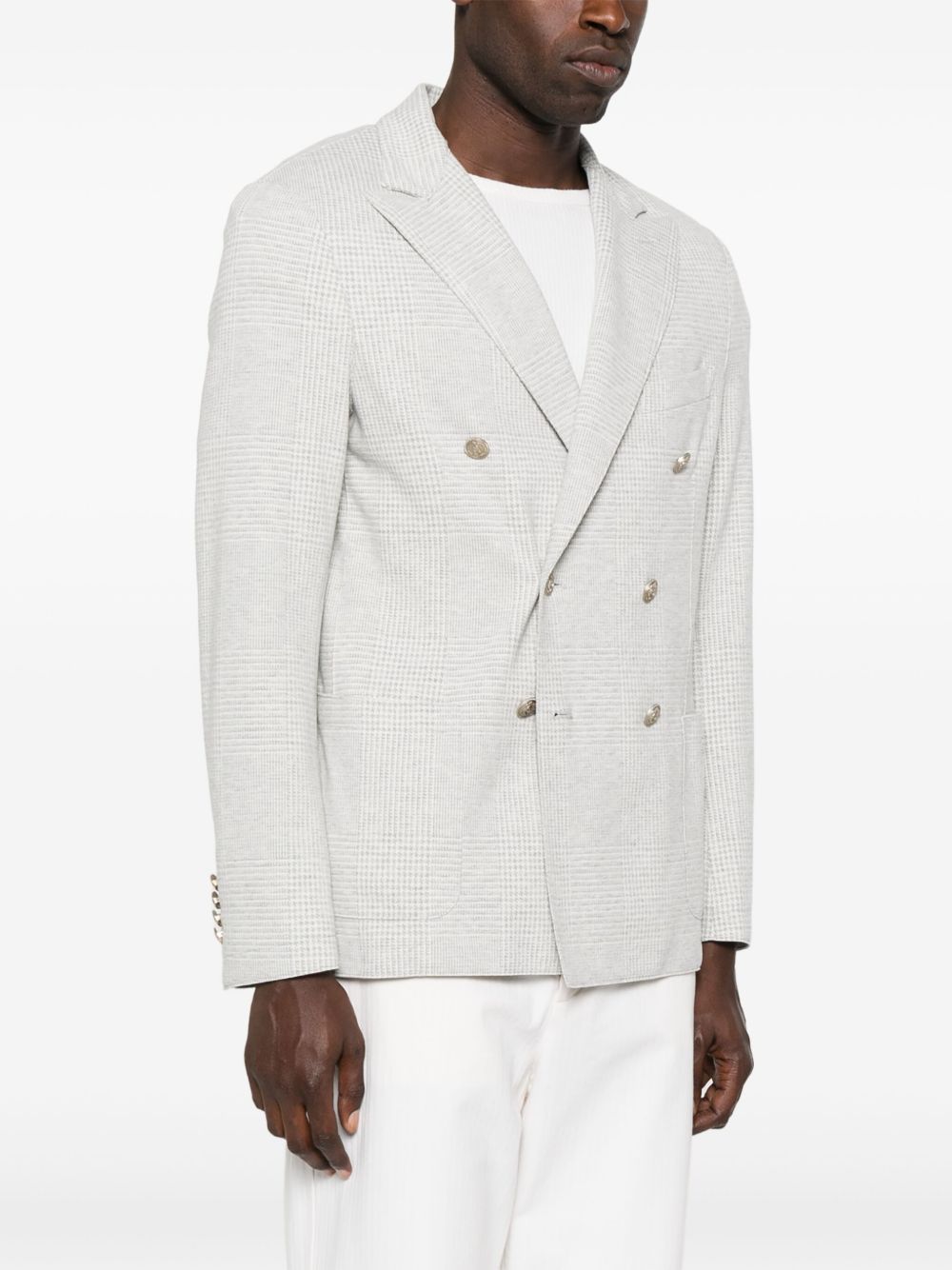 Blazer doppiopetto in grigio Eleventy - uomo 
