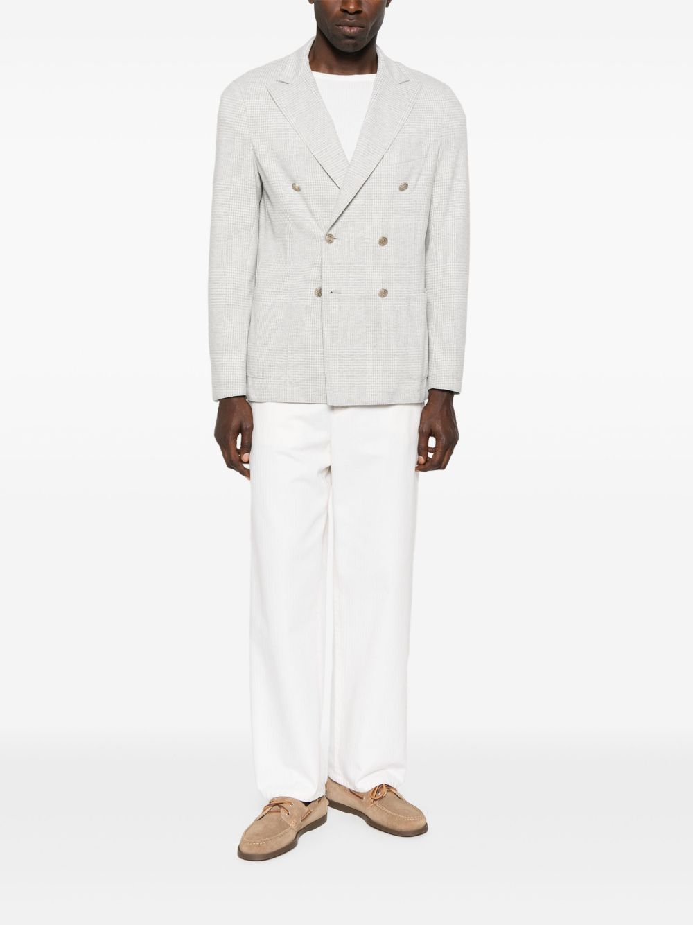 Blazer doppiopetto in grigio Eleventy - uomo 