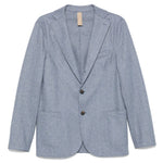Blazer gessato in blu Eleventy - uomo 