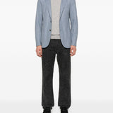 Blazer gessato in blu Eleventy - uomo 