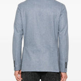 Blazer gessato in blu Eleventy - uomo 