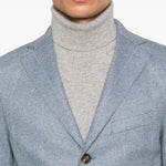 Blazer gessato in blu Eleventy - uomo 