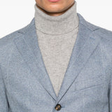 Blazer gessato in blu Eleventy - uomo 