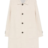 Cappotto monopetto con tasche a toppa in beige Eleventy - uomo 