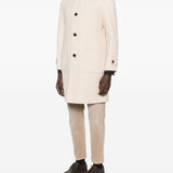 Cappotto monopetto con tasche a toppa in beige Eleventy - uomo 