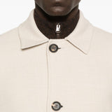 Cappotto monopetto con tasche a toppa in beige Eleventy - uomo 