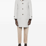 Cappotto monopetto con tasche a toppa in beige Eleventy - uomo 