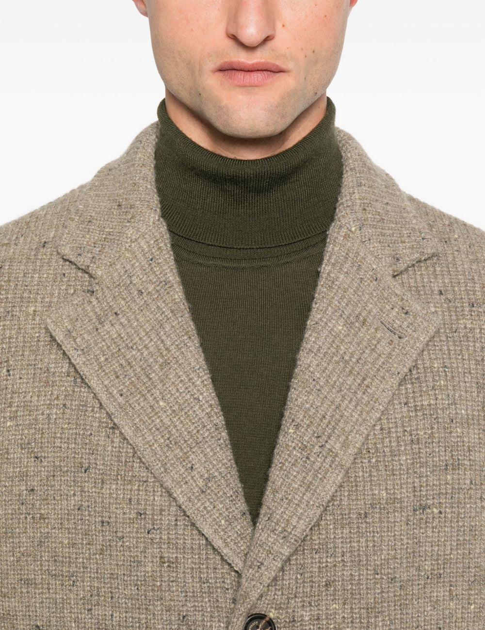 Cappotto monopetto in beige Eleventy - uomo 