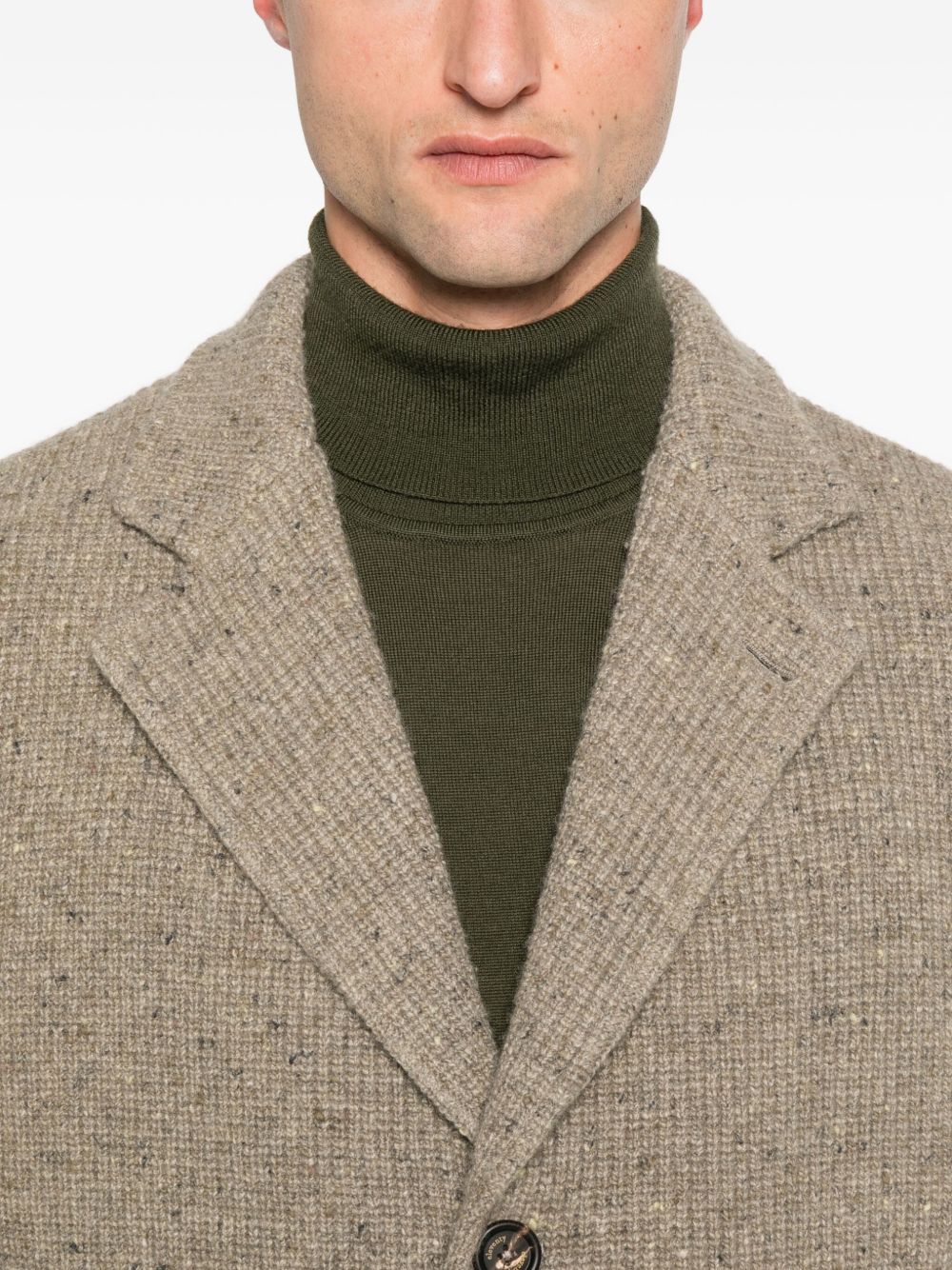 Cappotto monopetto in beige Eleventy - uomo 