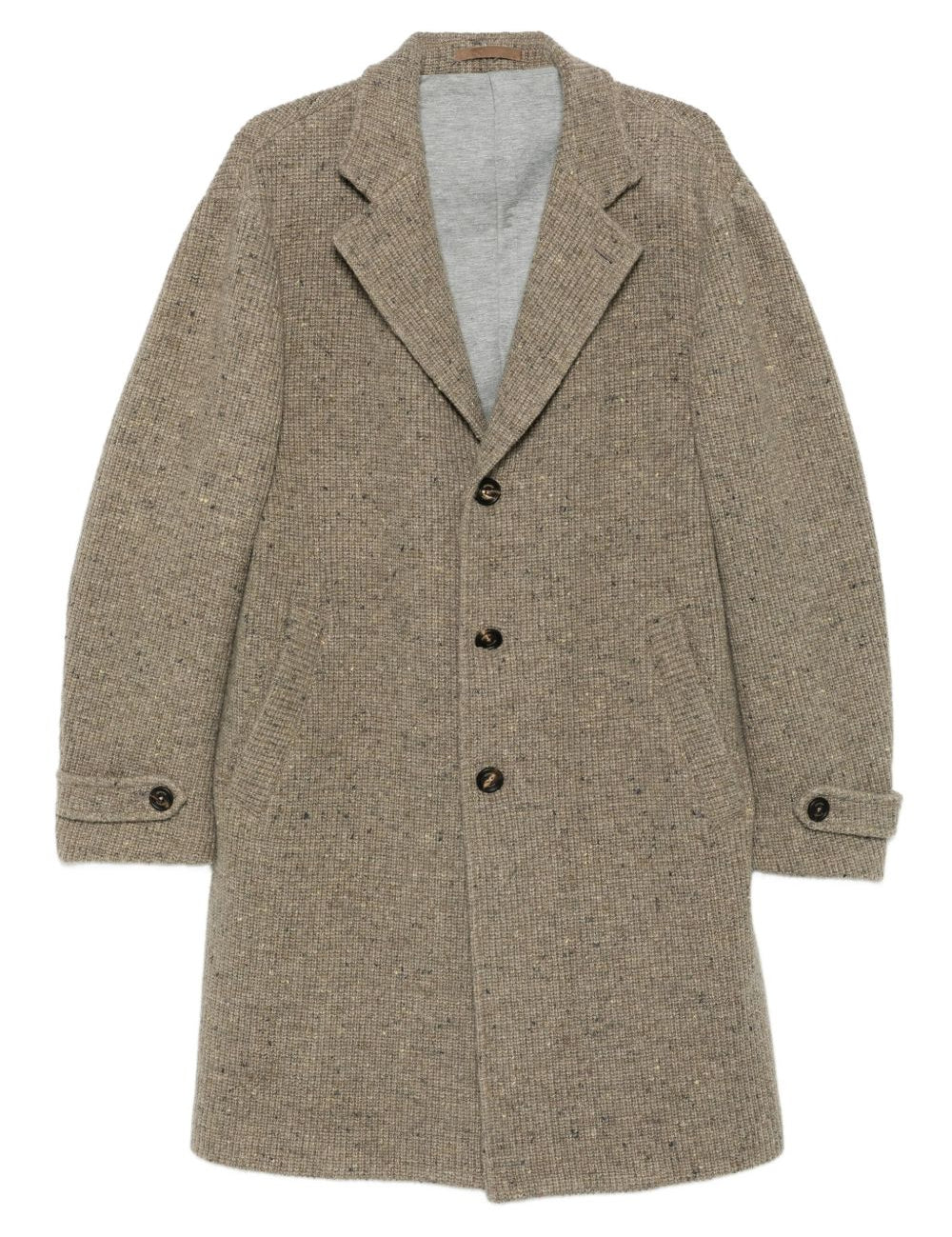 Cappotto monopetto in beige Eleventy - uomo 