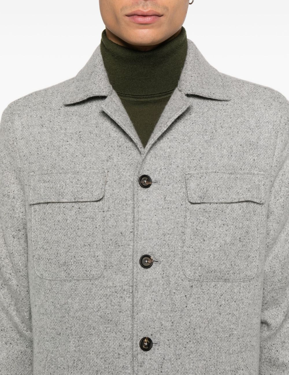 Giacca-camicia con tasche in grigio Eleventy - uomo 