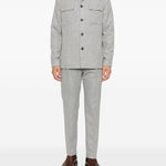 Giacca-camicia con tasche in grigio Eleventy - uomo 