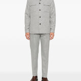 Giacca-camicia con tasche in grigio Eleventy - uomo 