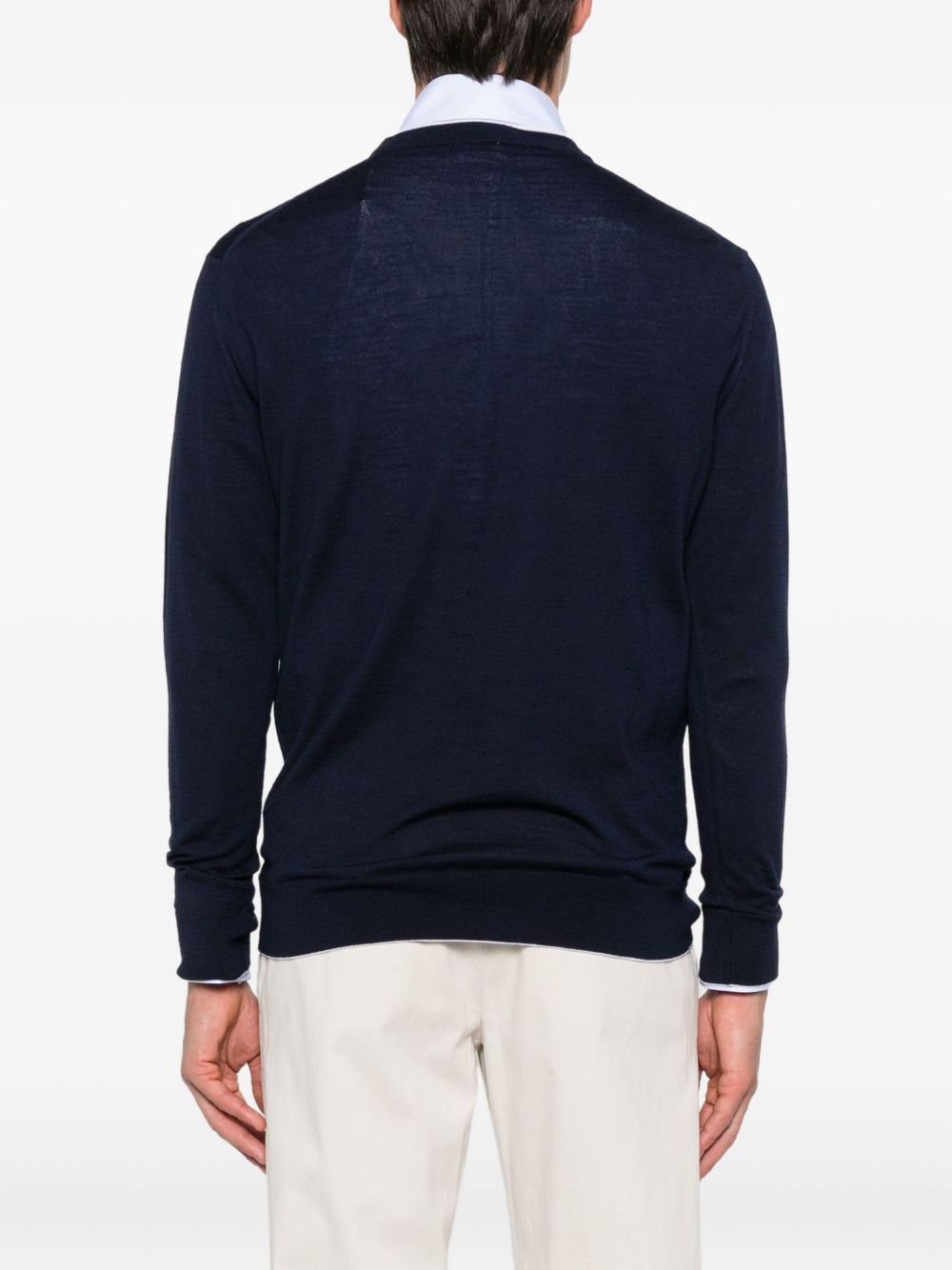 Maglione a maniche lunghe in blu Eleventy - uomo 