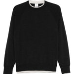 Maglione con finitura a contrasto in grigio scuro Eleventy - uomo 