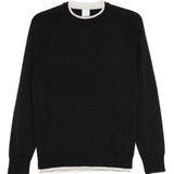 Maglione con finitura a contrasto in grigio scuro Eleventy - uomo 