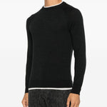 Maglione con finitura a contrasto in grigio scuro Eleventy - uomo 
