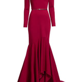 Abito lungo con spalle scoperte in rosso Elie Saab - donna 