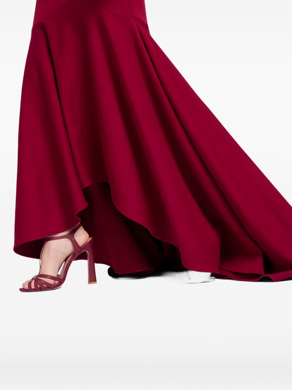 Abito lungo con spalle scoperte in rosso Elie Saab - donna 
