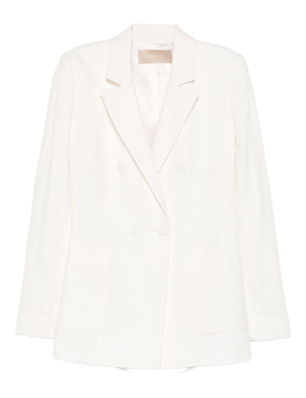 Blazer doppiopetto in avorio Elie saab - donna 