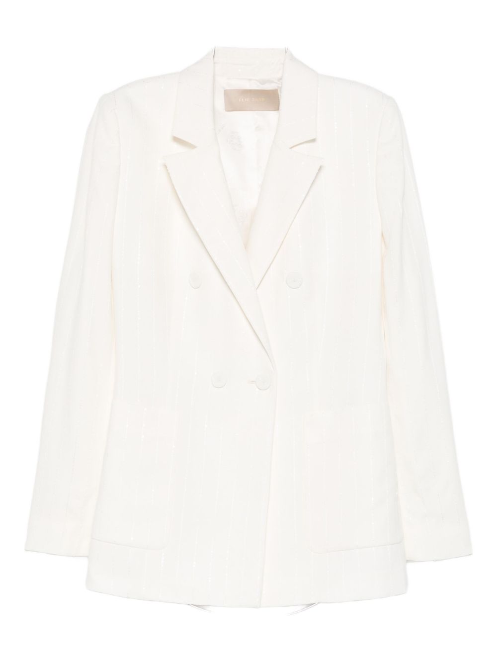 Blazer doppiopetto in avorio Elie saab - donna 