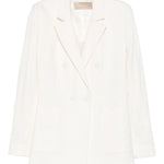 Blazer doppiopetto in avorio Elie saab - donna 