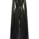 Tuta Intera Con Paillettes in nero Elie saab - donna 
